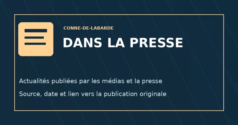 Conne-de-Labarde dans la presse